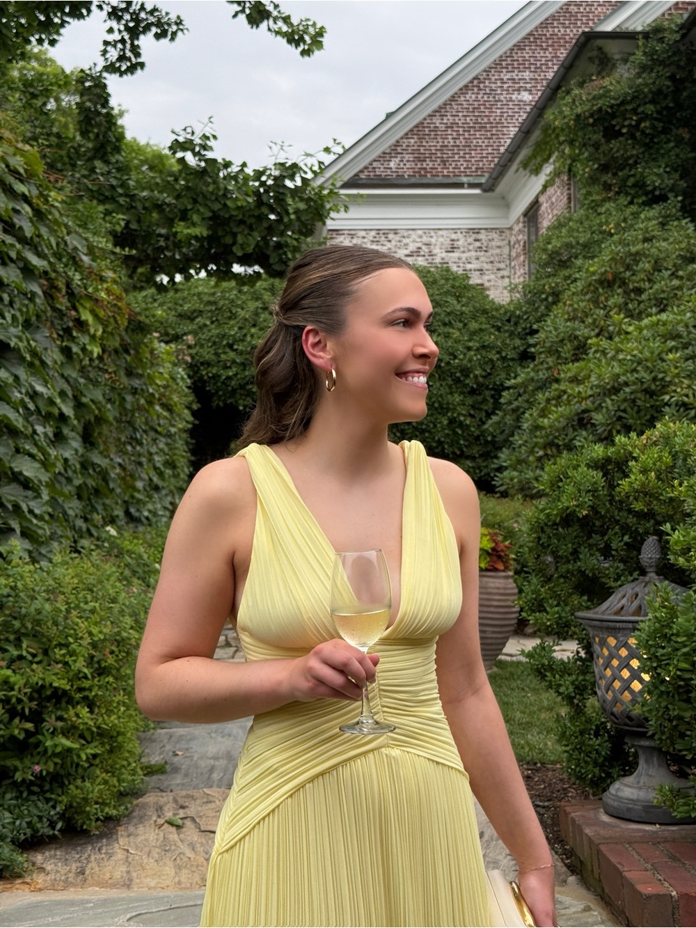 Lulus Butter Yellow Gown - Picture 2 of 4